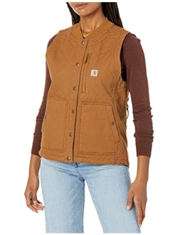 Women's Rugged Flex Relaxed Fit Canvas Insulated Rib Collar Vest