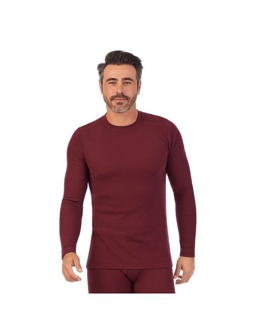 Men's Cuddl Duds Midweight Waffle Thermal Performance Base Layer Crew Top