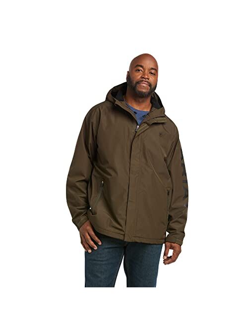 ARIAT Men's Rebar Stormshell Logo Waterproof Jacket