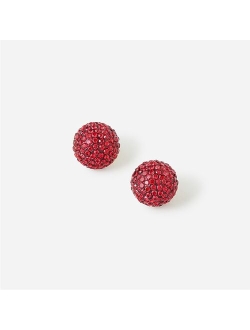 Crystal ball earrings