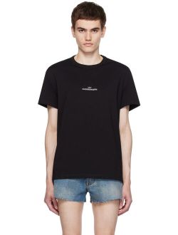 Black Embroidered T-Shirt