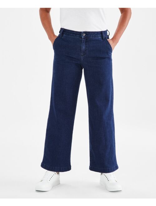 Style & Co Women's High-Rise Wide-Leg Jeans, Created for Macy's