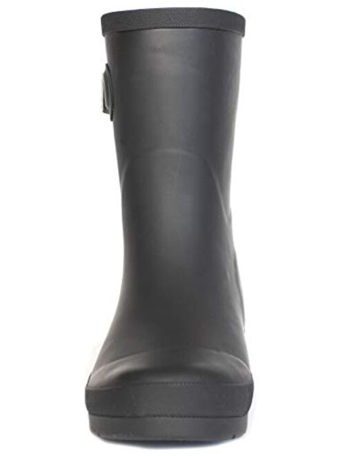 Chooka Women's Waterproof Solid Mid-Height Rain Boot