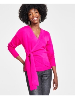 Women's Surplice Wrap Sweater, Created for Macy's