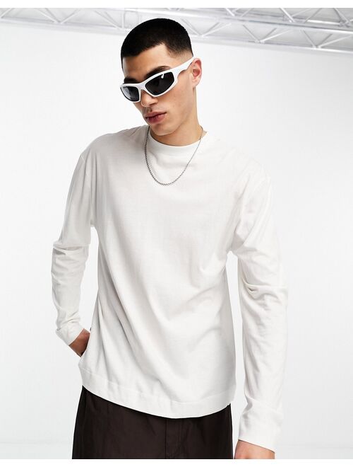 COLLUSION long sleeve t-shirt in white