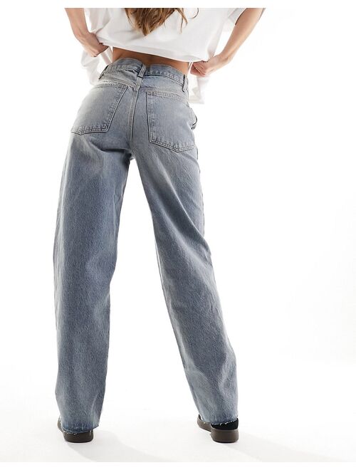 COLLUSION x009 mid rise dad jeans in light wash