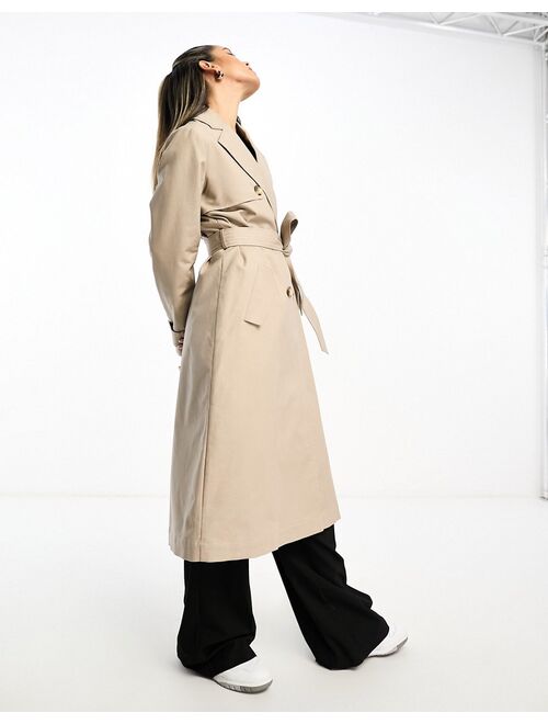 River Island classic trench coat in beige