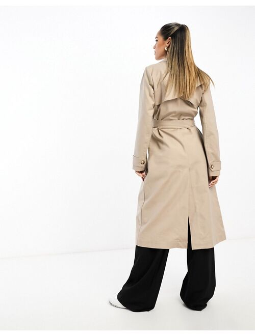 River Island classic trench coat in beige