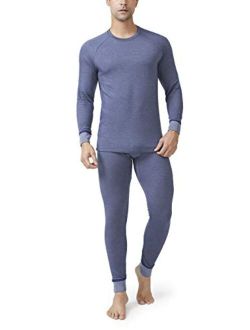 Men's Soft Fleece Lined Thermal Set Rayon-Acrylic Blend Fiber Bottoms Warm Base Layers Pants in 1 Set or 2 Pack