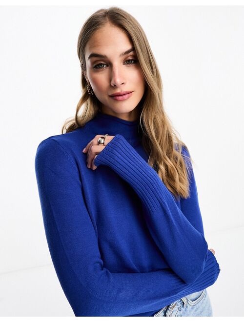 French Connection high-neck sweater in blue