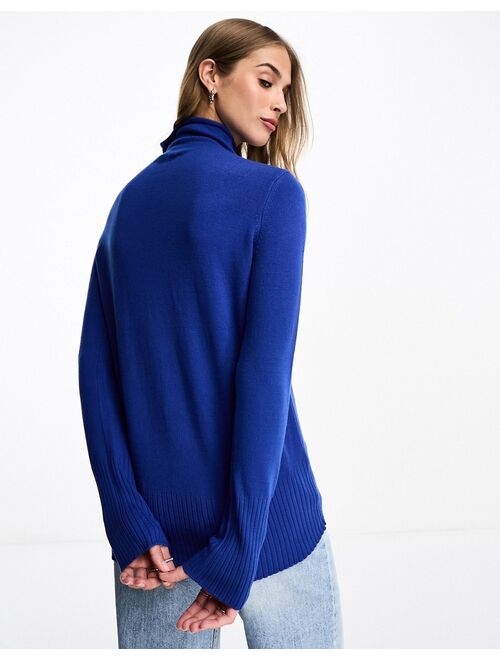 French Connection high-neck sweater in blue