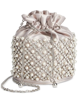 Drawstring Imitation Pearl Bucket Bag, Created for Macy's