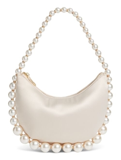 Crescent Imitation Pearl Hobo Bag, Created for Macy's