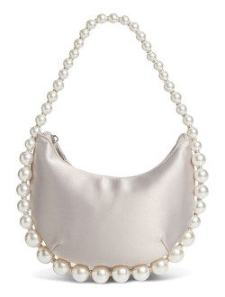 Crescent Imitation Pearl Hobo Bag, Created for Macy's