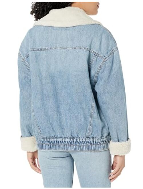 [BLANKNYC] Womens Women's Denim Sherpa Jacket