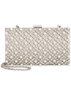 Randdi Imitation Pearl Clutch, Created for Macy's