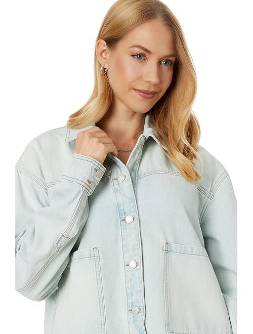 BLANKNYC Blank NYC Cropped Denim Shirt Jacket in Pianom Solo