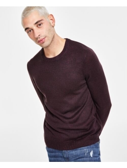 Men's Regular-Fit Textured Crewneck Sweater, Created for Macy's