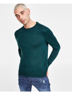 Men's Regular-Fit Textured Crewneck Sweater, Created for Macy's