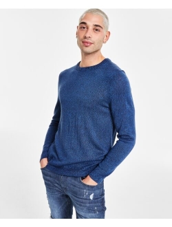 Men's Regular-Fit Textured Crewneck Sweater, Created for Macy's