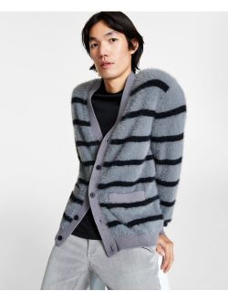 Men's Tyler Regular-Fit Striped Cardigan, Created for Macy's