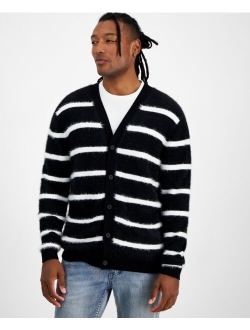 Men's Tyler Regular-Fit Striped Cardigan, Created for Macy's