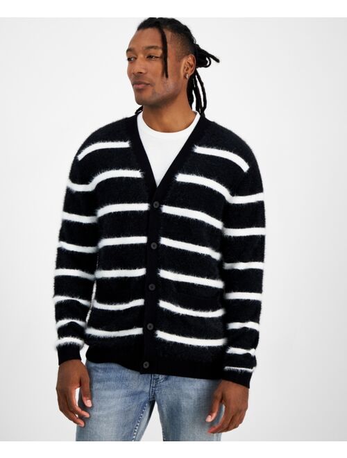 INC International Concepts I.N.C. International Concepts Men's Tyler Regular-Fit Striped Cardigan, Created for Macy's