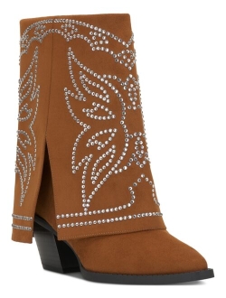 Women's Jadiza Fold-Over Cuffed Cowboy Boots, Created for Macy's