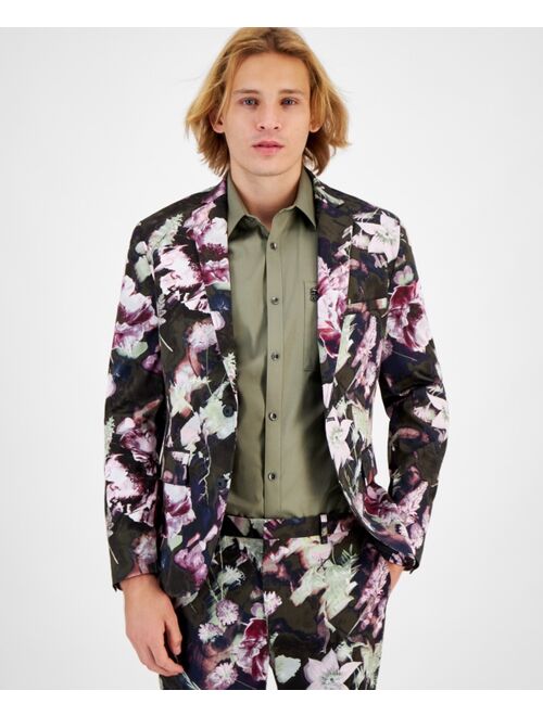 INC International Concepts I.N.C. International Concepts Men's Noah Slim-Fit Floral Suit Jacket, Created for Macy's