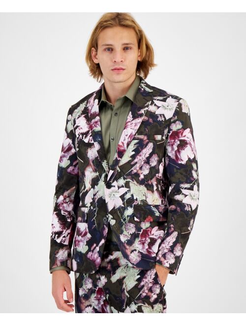 INC International Concepts I.N.C. International Concepts Men's Noah Slim-Fit Floral Suit Jacket, Created for Macy's