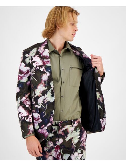 INC International Concepts I.N.C. International Concepts Men's Noah Slim-Fit Floral Suit Jacket, Created for Macy's