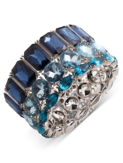 Mixed-Metal Crystal Stretch Bracelet, Created for Macy's