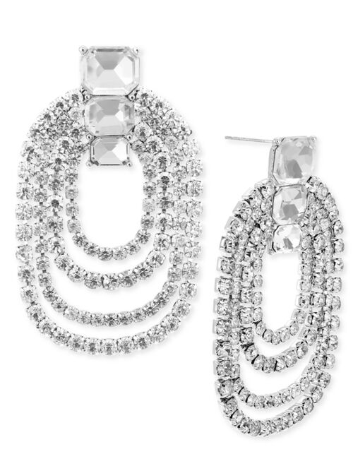 INC International Concepts I.N.C. International Concepts Crystal Multi-Row Drop Earrings, Created for Macy's