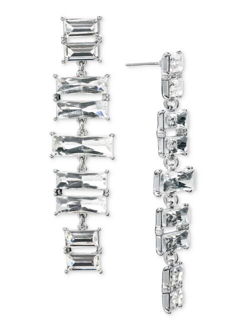 INC International Concepts I.N.C. International Concepts Crystal Linear Earrings, Created for Macy's