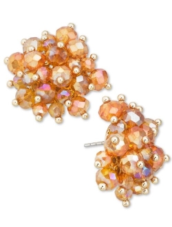 Gold-Tone Bead Cluster Stud Earrings, 1", Created for Macy's