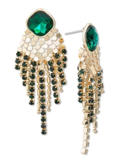 Mixed-Metal Crystal Drop Earrings, Created for Macy's