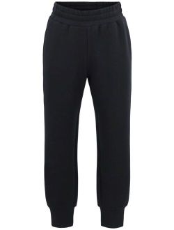 elasticated-waist track pants