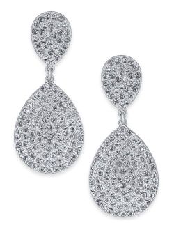 Pave Double Drop Earrings, Created for Macy's