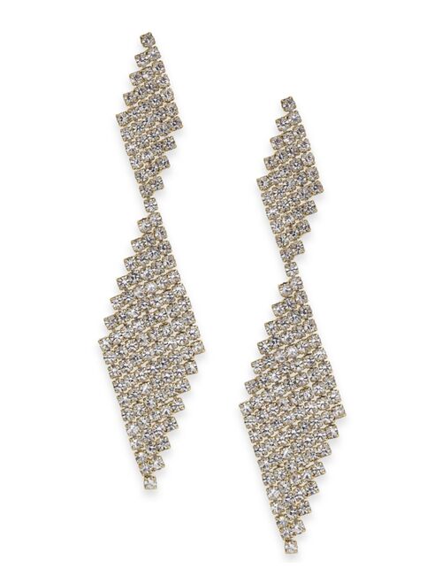 INC International Concepts I.N.C. International Concepts Crystal Mesh Drop Earrings, Created for Macy's