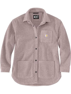 Loose Fit Fleece Shirt Jacket