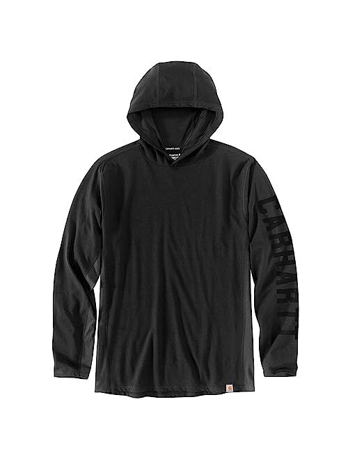 Carhartt Force Relaxed Fit Midweight Long Sleeve Logo Graphic Hooded T-Shirt