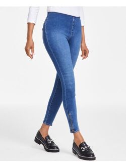 Women's Mid-Rise Pull-On Skinny Jeans, Created for Macy's