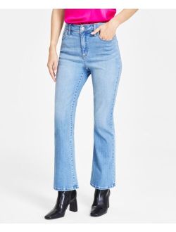 Women's High-Rise Crop Flare-Hem Jeans, Created for Macy's