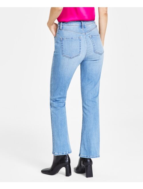 INC International Concepts I.N.C. International Concepts Women's High-Rise Crop Flare-Hem Jeans, Created for Macy's