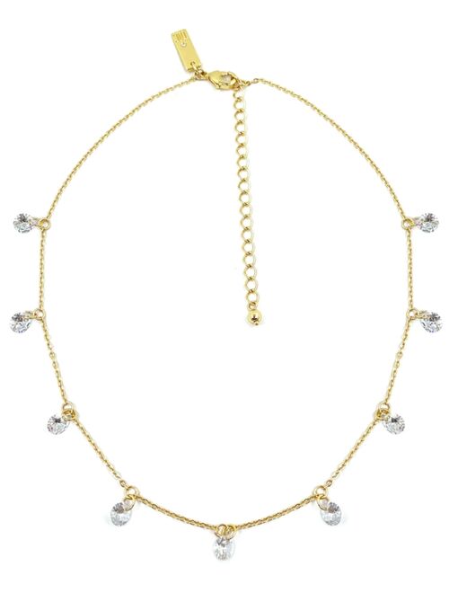 INC International Concepts I.N.C. International Concepts Cubic Zirconia Crystal Drop Necklace, Created for Macy's