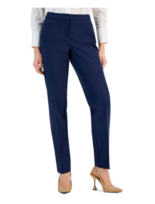 INC International Concepts I.N.C. International Concepts Women's Mid-Rise L-Pocket Straight-Leg Pants, Regular, Long & Short Lengths, Created for Macy's