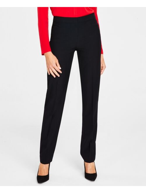 INC International Concepts I.N.C. International Concepts Women's Mid-Rise L-Pocket Straight-Leg Pants, Regular, Long & Short Lengths, Created for Macy's