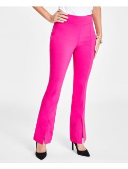 Petite Tummy Control Flare Pants, Created for Macy's