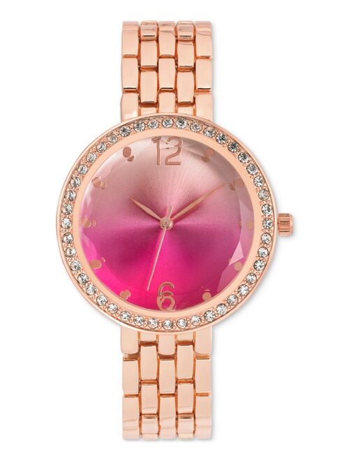 INC International Concepts I.N.C. International Concepts Women's Rose Gold-Tone Bracelet Watch 38mm, Created for Macy's