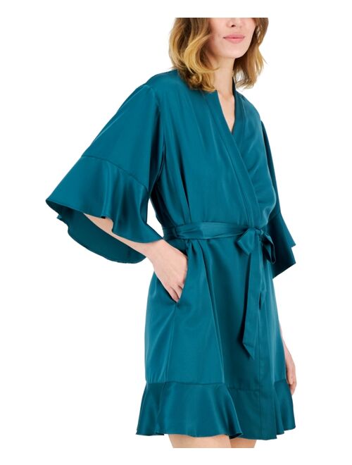 INC International Concepts I.N.C. International Concepts Women's Flounce Wrap Robe, Created for Macy's